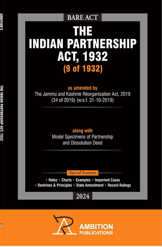 The Partnership Act, 1932 (Latest Edition 2026) | Ambition Publications