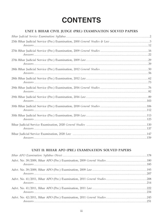 Solved Papers Of Bihar & Jharkhand Civil Judge & APO Preliminary Examination | Singhal Law Publications