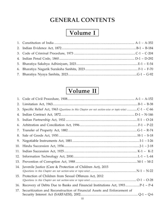 MCQ's for Higher Judicial Service Examinations for Preliminary Examinations | Volume-1 | Singhal Law Publications