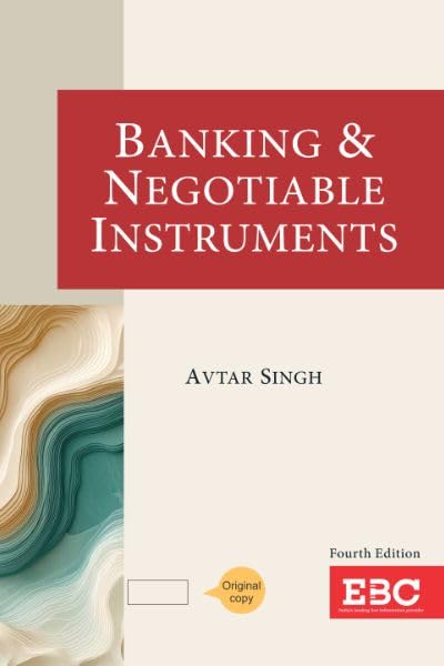 Avtar Singh's Banking and Negotiable Instruments | 2025 | EBC