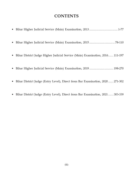 Bihar Higher Judicial Service Mains Solved Papers from 2013-21 | 2nd Edition | Singhal Law Publications