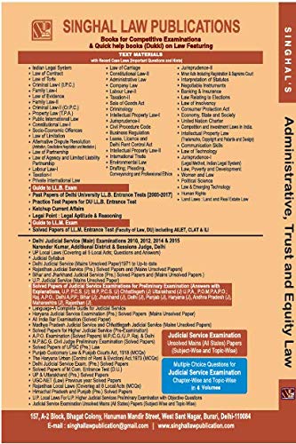 Short guide to Administrative trust and equity law Rishi Kumar and Priya Kumari | Singhal Law Publications