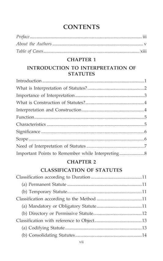 An Elementary Approach to Interpretation of Statues |Singhal Law Publications