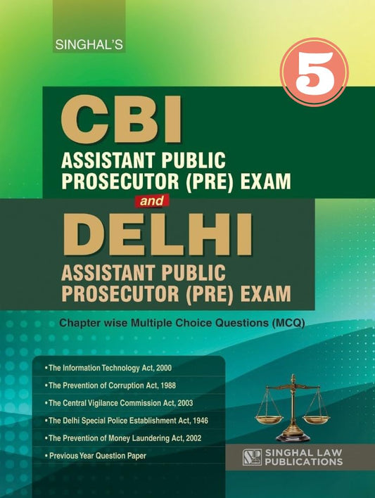 CBI APP Preliminary Exams and Delhi APP Preliminary Exam | 2025-26 Edition | Singhal Law Publications
