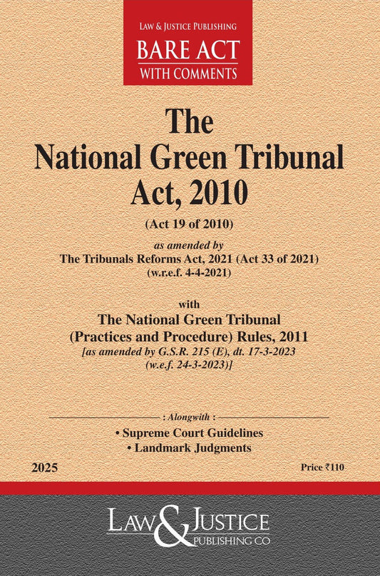 National Green Tribunal Act, 2010 (as amended by Act 33 of 2021) with Rules