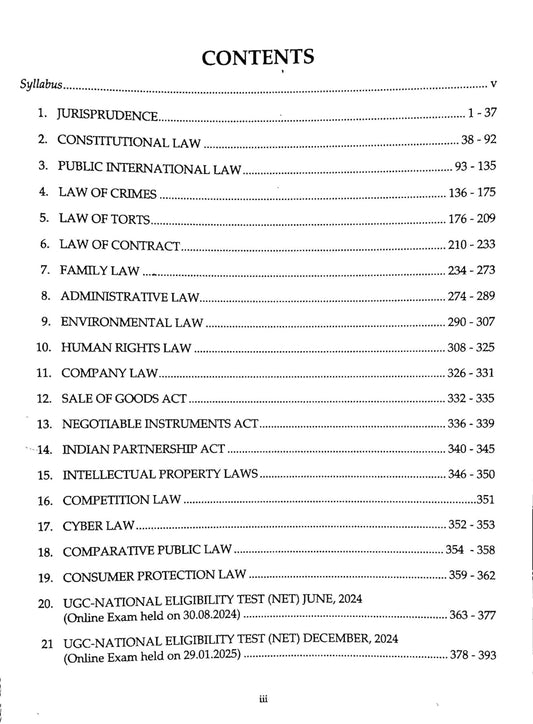 NTA - UGC | NETJRF (Law) Examination | Previous Years Solved Papers | Singhal Law Publications