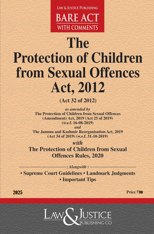 Protection of Children from Sexual Offences Act, 2012 (as amended by Act 34 of 2019) with Rules, 2020