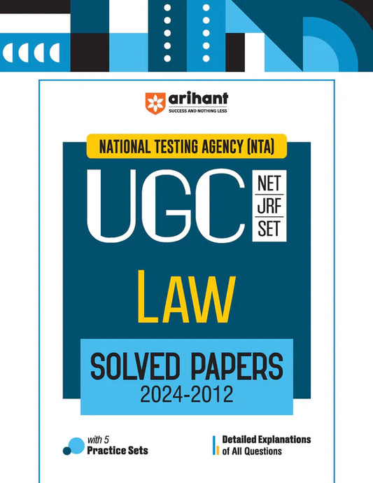 NTA UGC NET /JRF/SET 2025 - Law Solved Papers (2024-2012) | Arihant