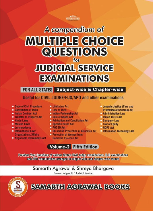 MCQ's for Judicial Services – Volume 2 | Samarth Agrawal Books LLP