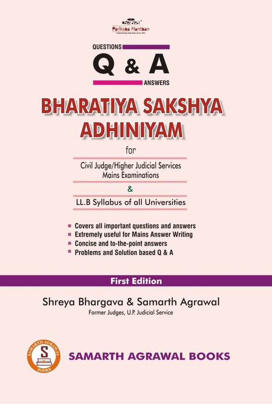 BSA Q&A – Bharatiya Sakshya Adhiniyam Book | Samarth Agrawal Books LLP
