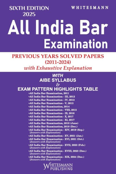 AIBE PYQ Solved Papers (2011-2024) | Whitesmann