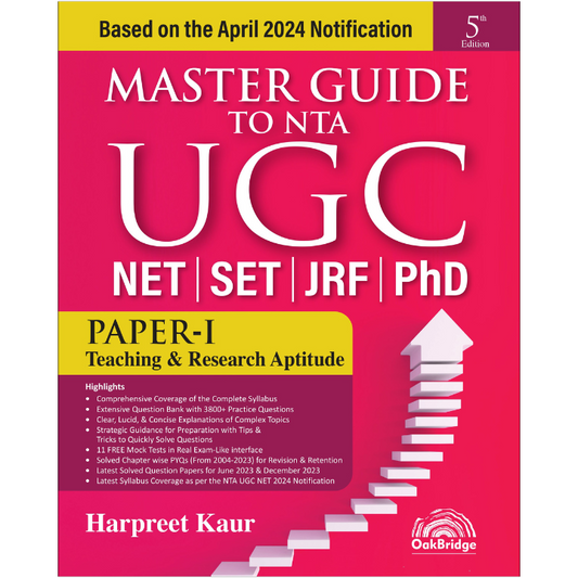 UGC NET Paper 1 | Master Guide to NTA UGC NET | Teaching and Research Aptitude | Oakbridge