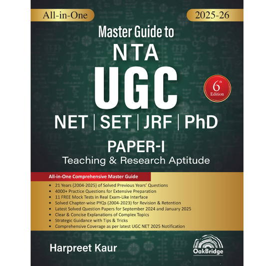 Master Guide to NTA UGC NET Paper I (Teaching and Research Aptitude) | Oakbridge