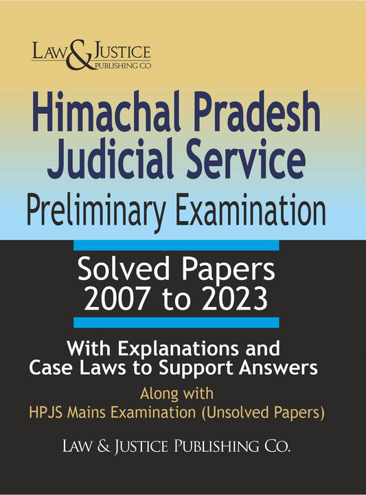 HP Judiciary Prelims Solved Papers 2007–2023 | HPJS Prep Book
