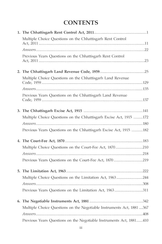 Chhattisgarh Judicial Service Examination Preliminary 2023 Edition by Singhal Law Publications