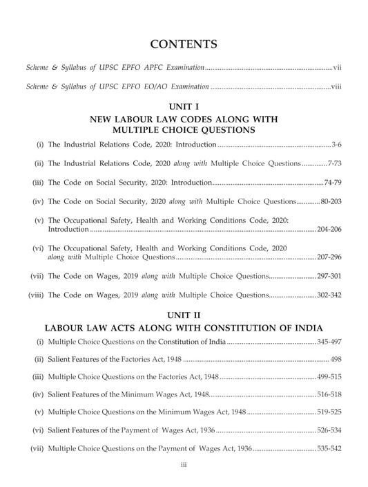 Multiple Choice Questions for Labour Laws | Singhal Law Publications