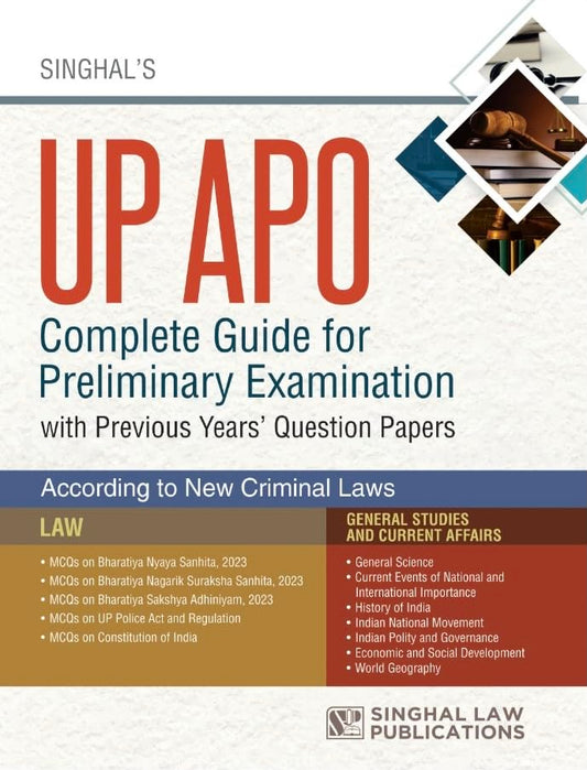 UP APO Complete Guide for Preliminary Examination | Singhal Law Publications (2026 Edition)