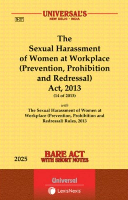 Sexual Harassment of Women at Workplace (Prevention, Prohibition and Redressal) Act, 2013 | Bare Acts | 2026 |  Lexis Nexis