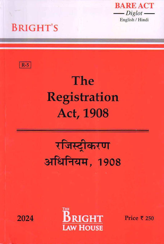 The Registration Act, 1908 (Diglot) [English / Hindi]