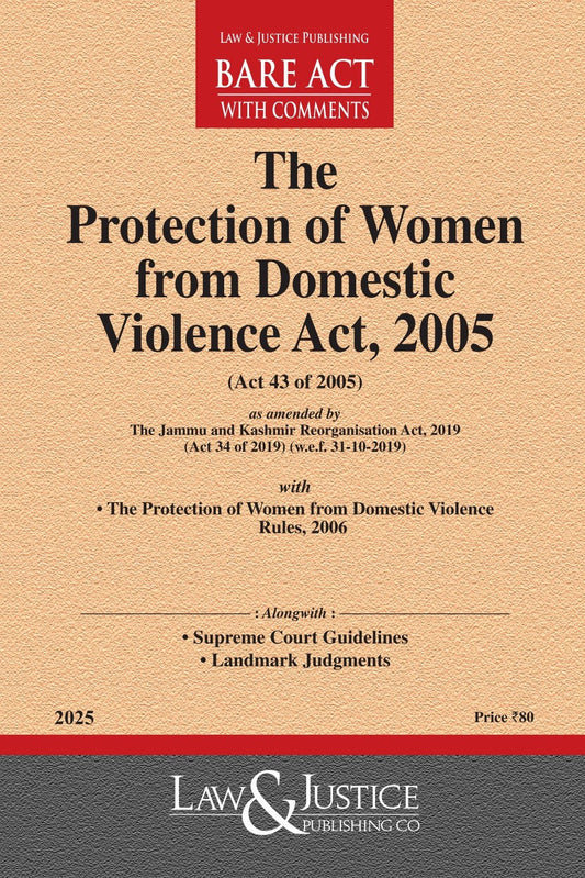 Protection of Women from Domestic Violence Act, 2005 (as amended by Act 34 of 2019) with Rules