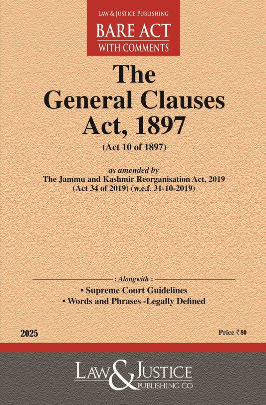 General Clauses Act, 1897 (as amended by Act 34 of 2019)