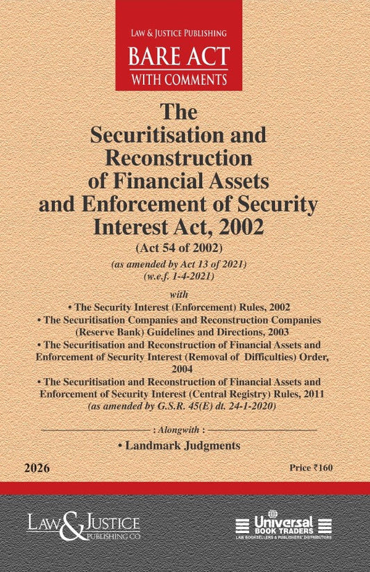 Securitisation and Reconstruction of Financial Assets and Enforcement of Security Interest Act, 2002 (as amended by Act 13 of 2021) with allied Rules, Order, Guidelines and Directions