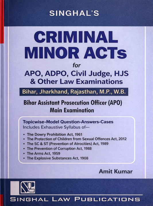 Criminal Minor Acts | Singhal Law Publication