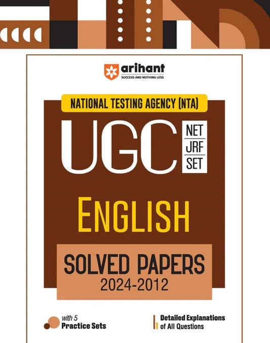 NTA UGC NET /JRF/SET 2025 - English Solved Papers (2024-2012) | Arihant
