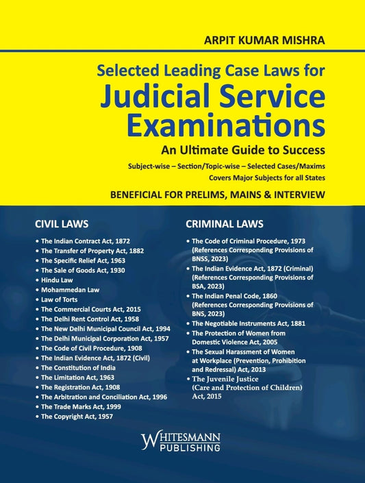 Selected Leading Case Laws for Judicial Service Examination | Whitesmann